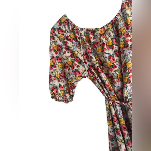 Free People Ladies Multi Colored Floral Boho High Low Dress Size XS - Picture 3 of 6